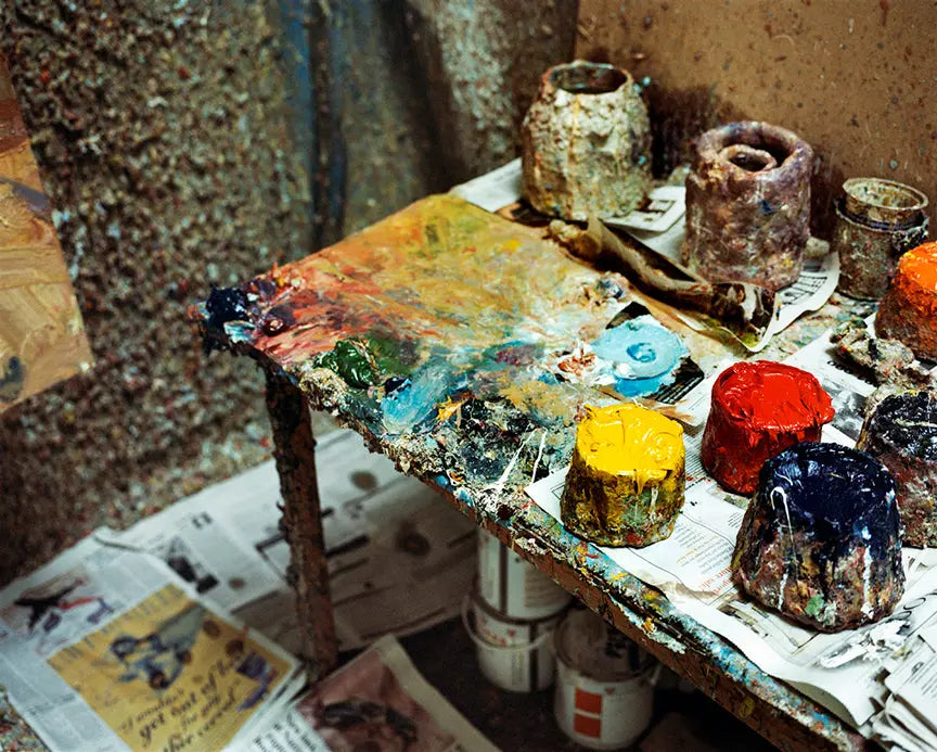Frank Auerbach Studio Paints - JG Contemporary Kevin Davies Print