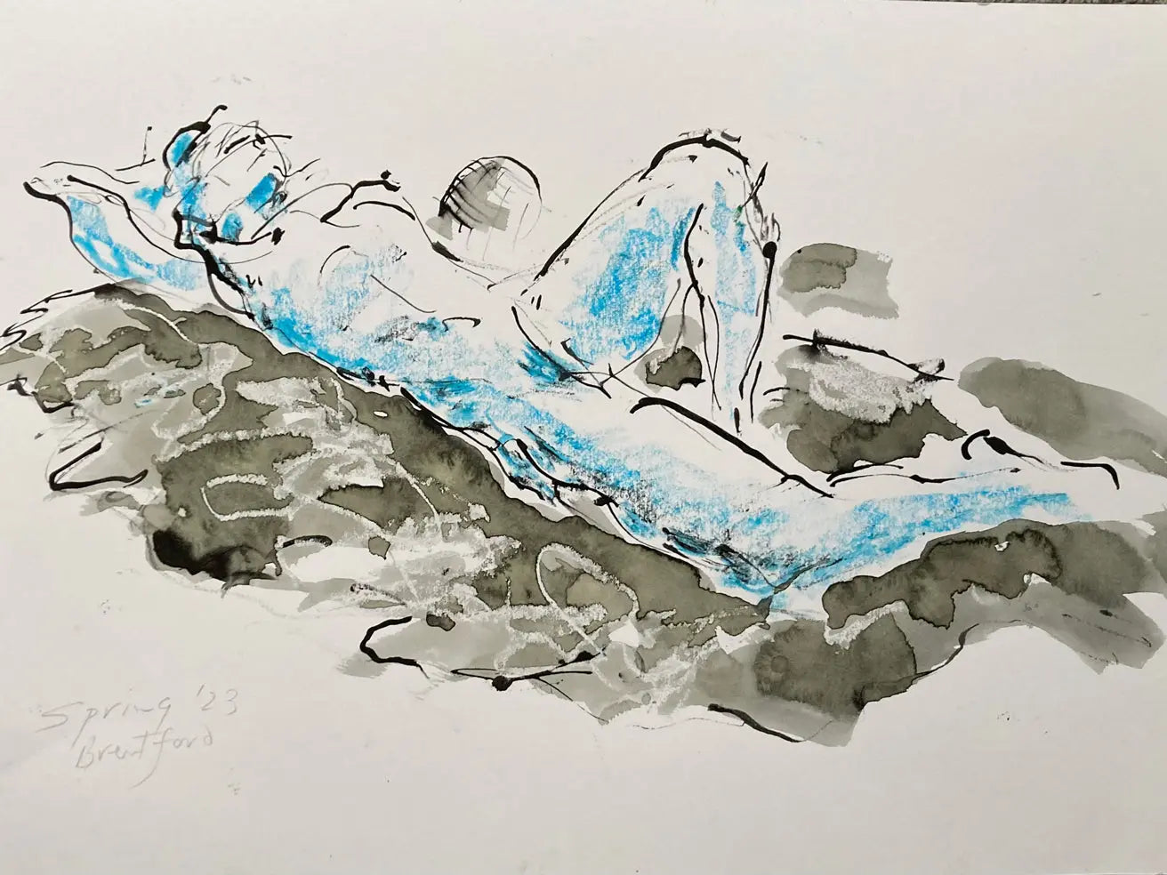 Chris Spring - Lady in Blue, Nifah I - JG Contemporary