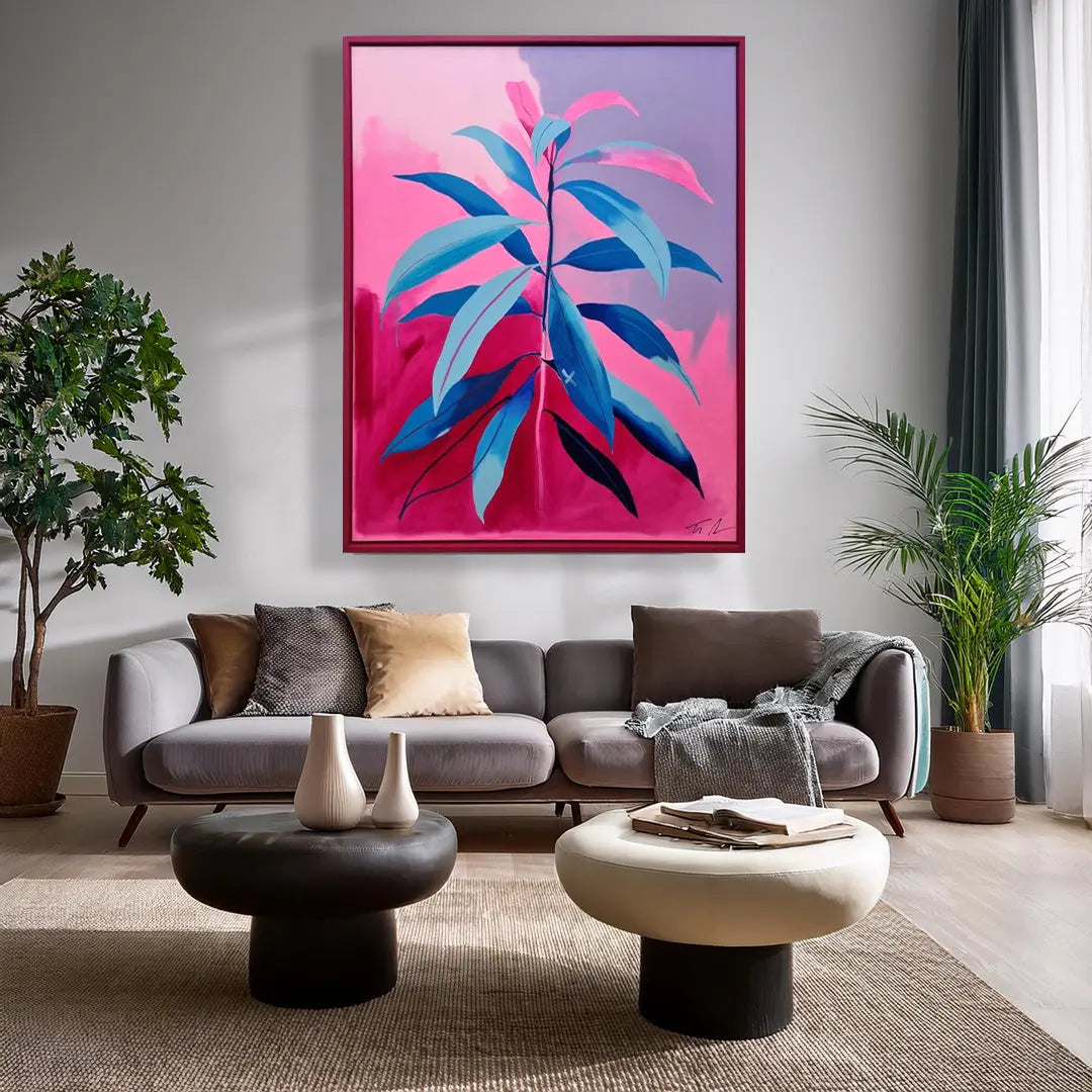 Sapphire Leaves - JG Contemporary Tim Fowler Original Art