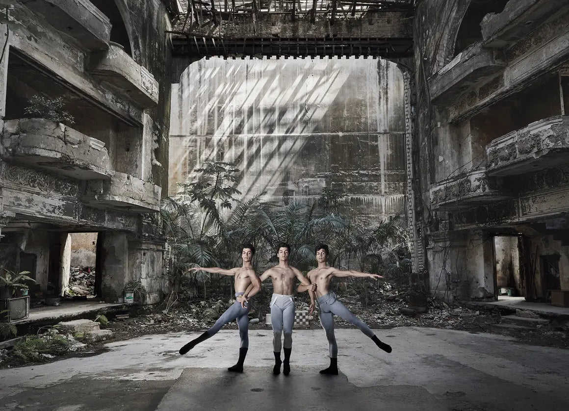 MARCOS, CESAR & ANGEL Identical triplets, Ballet Nacional de Cuba - JG Contemporary  Katinka Herbert Artwork