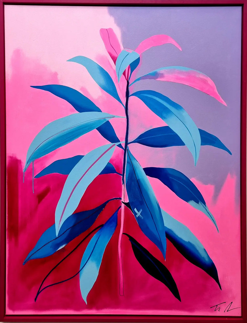 Tim Fowler - Tim Fowler - Sapphire Leaves - JG Contemporary 