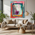 Pink Moon - JG Contemporary  Jake Andrew Original Art on canvas