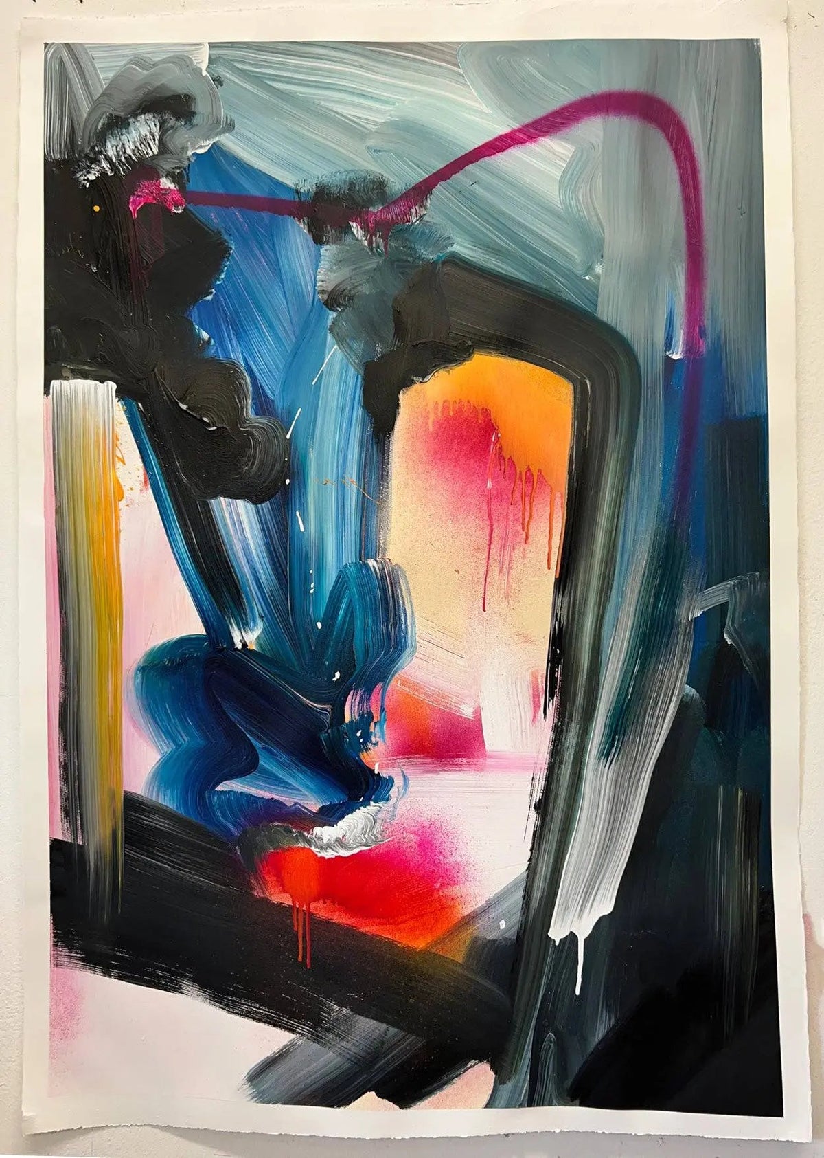 Jake Andrew - Meditation 2; Sunset Blue - JG Contemporary 